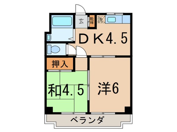 豊川マンションの物件間取画像